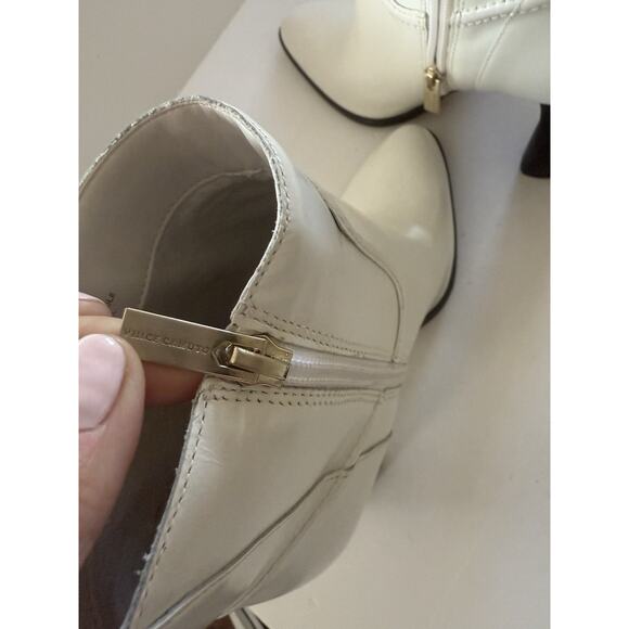 NEW Vince Camuto Epandra Leather White Cowboy Rodeo Gogo Disco Glam Boots Size 9 - Picture 12 of 13